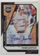 2021 Elite Extra Edition Prime Numbers B Signatures 4/76 Evan Justice Auto 5i1