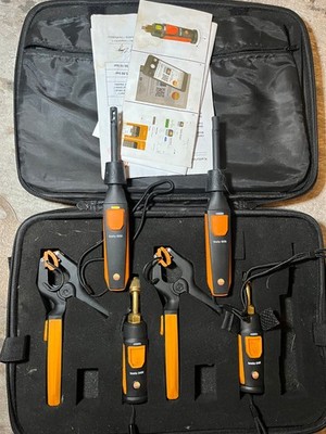 Testo Kit  549i  115i  Smart Probes With 605i HVAC/R Test and Load Set for AC