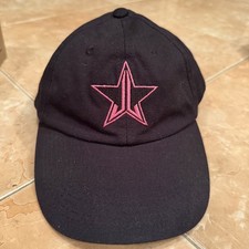 Jeffree Star Cosmetics Black Baseball Cap Pink Embroidered Star Logo Adjustable