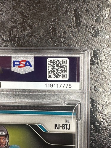 2024 PRIZM BRIAN THOMAS JR. PREMIRD JERSEY (RC) #PJBTJ NM-MT PSA 8 - Picture 6 of 6