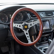 Momo Heritage Indy Woodgrain Mahogany Wood Classic Steering Wheel 350mm14inch Momo Heritage Indy Woodgrain Mahogany Wood Classic Steering Wheel 350mm14inch