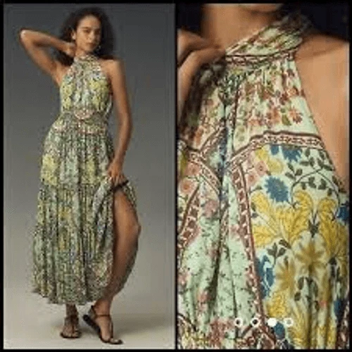 blue and white maxi dresses Lita