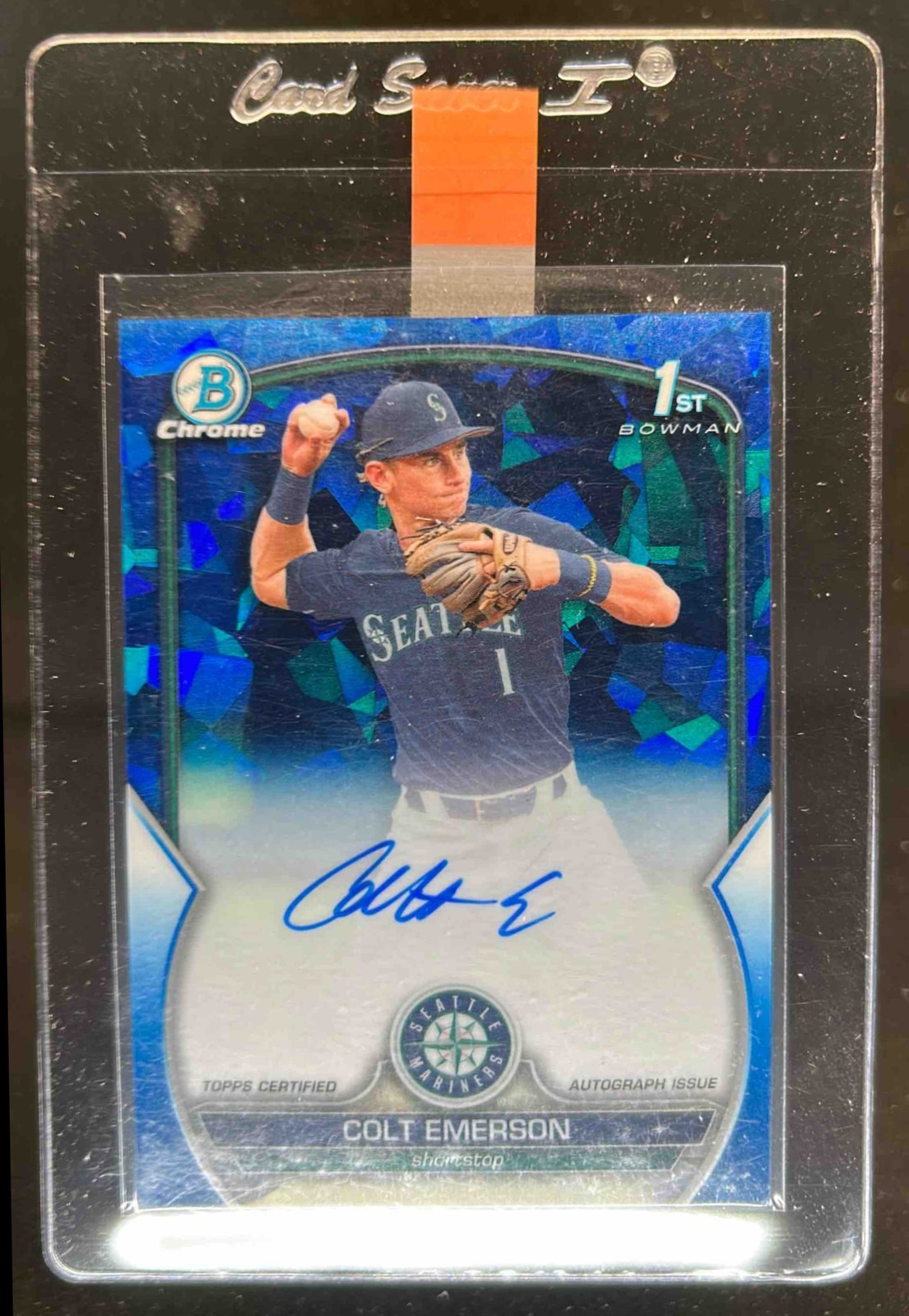 2023 Bowman Draft Sapphire Colt Emerson Chrome Auto 1st #133/199