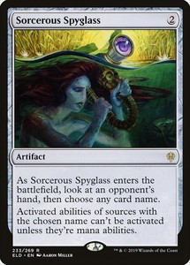 Sorcerous Spyglass 233/269 Rare Throne of Eldraine MTG