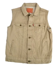 LEVIS Boys Denim / Jean Vest SIZE XL Beige