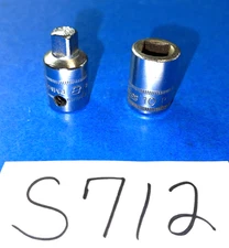 SNAP-ON TOOLS 2 PIECE 3/8 DRIVE METRIC EXTERNAL & INTERNAL PIPE PLUG SOCKETS