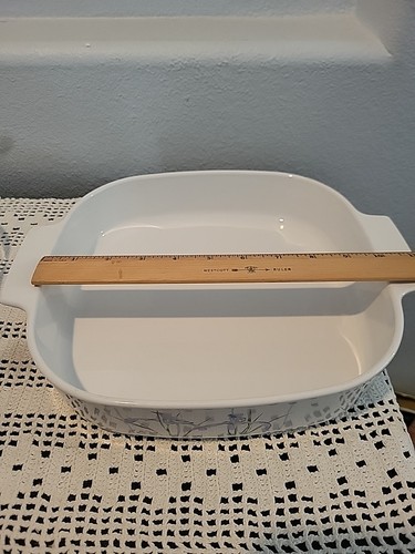 Vtg Corning Ware Shadow Iris A-10-B 2.5 Ltr Pan Casserole & A-12-C Lid 10"+- - Picture 16 of 24