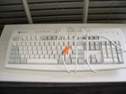 Vintage Gateway Wired PS/2 Computer Keyboard P/N: 7000985 Orange 6 Pin Connector
