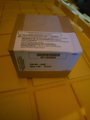 W11239228 W10145680 GENUINE OEM WHIRLPOOL Range safety gas valve - B42