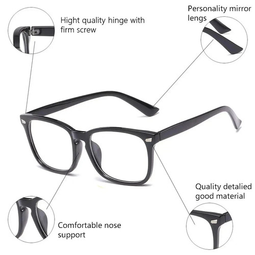 Blaulicht blockierende Brille Linse Computer Lesen Gaming Brille für Damen Herren - Bild 3 von 12