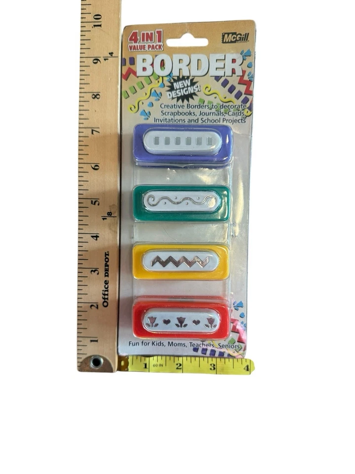 Lot Of 14 New And Preowned Paper Punches Craft Scrapbooking Border Lever Shapes - Image 2 of 4