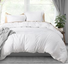 Duvet Cover Queen Size - 3 Piece with Zipper Closure - 1 Comforter Cover 90X9...