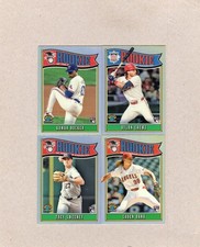 2025 BOWMAN BASEBALL ROY FAVS UNCUT ERROR 4 CARD INSERT LOT CREWS, DANA, ROCKER