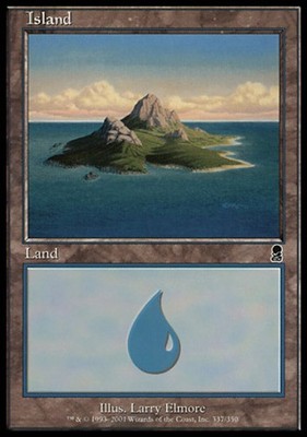 Island (337)~337/350~LP~(ODY) - Odyssey~MTG