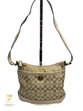 Coach Signature Turn lock Crossbody Bag 