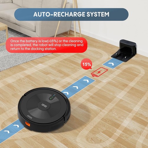 S2 Robot Vacuum and Mop: 2-in-1 Robot Vacuum, 2500Pa Strong Suction, Tangle-Free - Bild 5 von 16