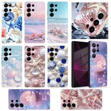 Case For Samsung A16 S24 S25 Ultra S26 Shockproof Seashell Soft TPU Phone Cover