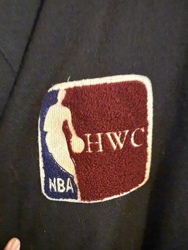 Vintage Jeff Hamilton NBA/ABA Hardwood Classics Jacket Black Wool HWC 3XL - Picture 2 of 9