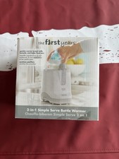 The First Years 2-in-1 Simple Serve Bottle Warmer  Quickly Warms  OPEN BOX  