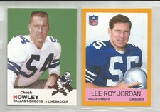 Chuck Howley &amp; Lee Roy Jordan Cowboys  Vintage-Style Lot (2)