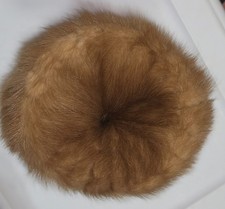 Genuine Mink Fur Pillbox Hat