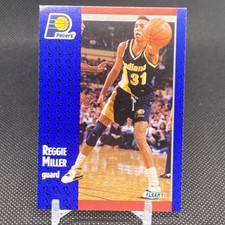 1991-92 Fleer Reggie Miller Basketball Card #83 Indiana Pacers