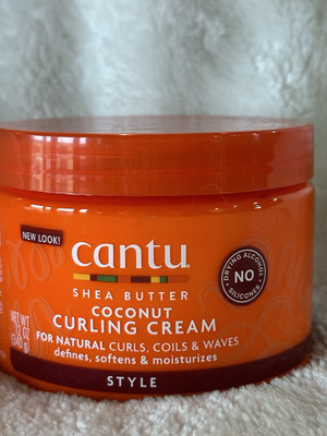 NEW~CANTU SHEA BUTTER COCONUT CURLING CREAM 12OZ FOR NATURAL CURLS & WAVES