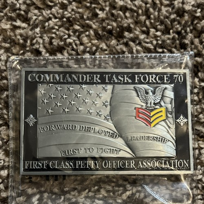 #ad Commander Task Force 70 First Class Petty Officer Yokosuka Challenge Coin $24.99