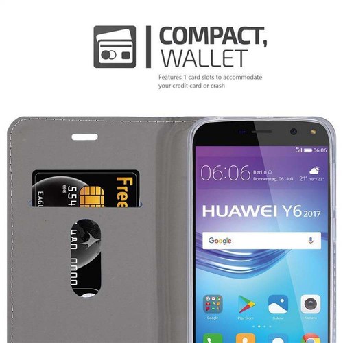 Case for Huawei Y6 2017 Protection Phone Cover Book Wallet Magnetic - Picture 7 of 8