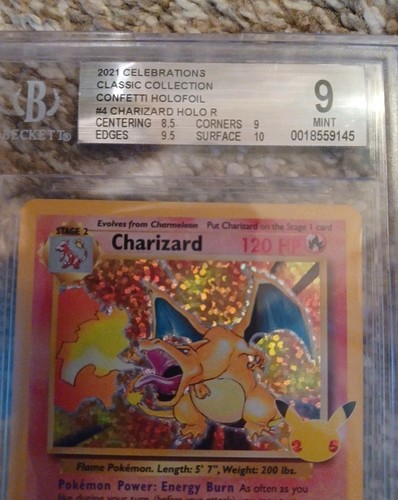 BGS 9 Charizard Celebrations Classic Collection #4 Pokemon 2021 MINT PSA - Picture 3 of 5