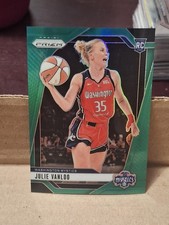 2024 JULIE VANLOO PANINI PRIZM GREEN WNBA ROOKIE CARD RC #42 WASHINGTON MYSTICS 