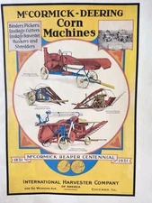 McCormick Deering Farm Advertising International Harvester Advertising "AGED"