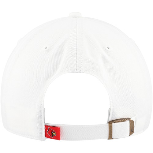Women's '47 White Louisville Cardinals Sidney Clean Up Adjustable Hat - Afbeelding 4 van 4