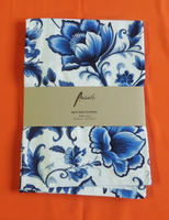 Ambiente Geschirrtuch Delfter Blumen Geschirrhandtuch KüChe Blau Floral