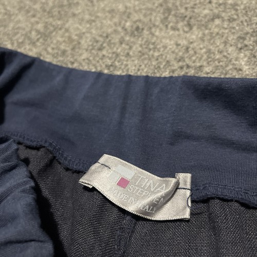 Tina Stephens Brenna Cotton/Linen Bunched Pocket Skirt One Size Italy - Picture 2 of 7