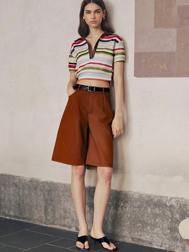Fashionable Womens Stripe Blouse for Summer Parties and Casual Outings - Picture 8 of 63
