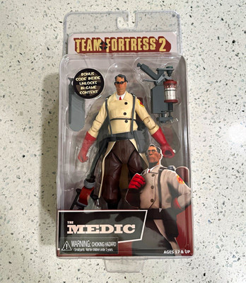 NECA Team Fortress 2 Medic Action Figure w/ Medical Gun, Ages 17+