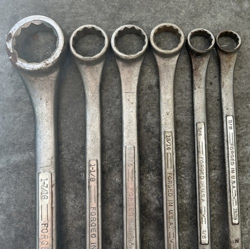 Craftsman USA = V = 6-teiliges Doppel-Ringschlüssel-Set 1-1/2 bis 13/16 - Bild 7 von 9
