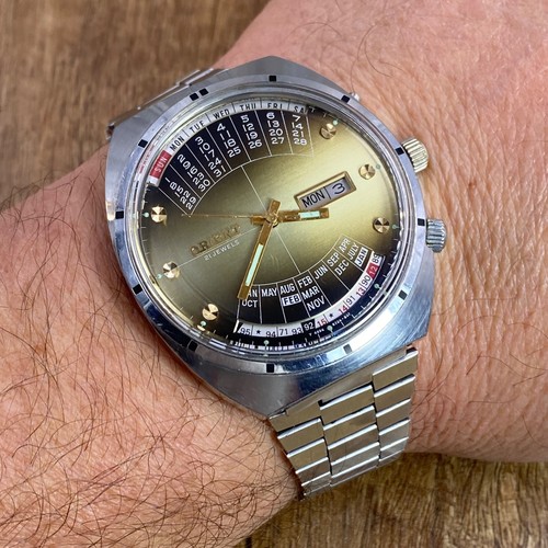 Orient College Perpetual Multi Year Calendar vintage automatic Japan mens watch - Picture 12 of 21