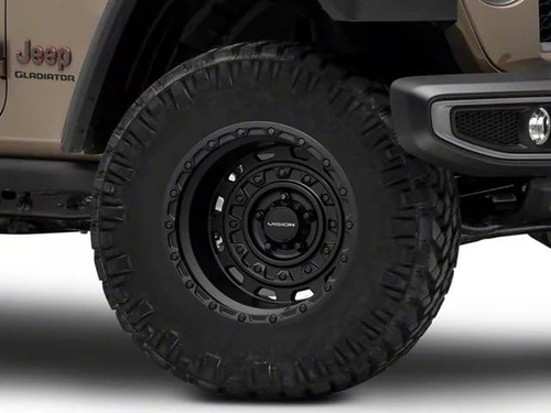17x10 Satin Black Wheel Vision Tactical 403 8x170 -25 - Picture 5 of 8