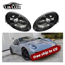 Pair Matrix Led Headlights For 2012-2018 Porsche 911 991.1 991.2 Upgrade Pdls