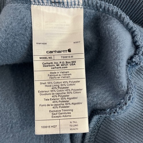 Carhartt Rain Defender Hoodie XL Tall Herren Blau Workwear Core Aesthetic - Bild 5 von 6