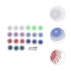 24 Stück Radialborstenscheiben-Schleifbürsten-Polier-Rotationswerkzeug-Zubehör