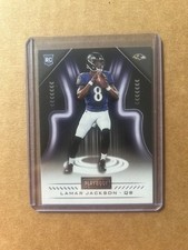 2018 Panini Playbook Lamar Jackson #148 Rookie Card RC Baltimore Ravens. rookie card picture