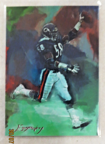Wilber Marshall #2 Art Card Limited 26/50 Edward Vela Signed (Chicago Bears)