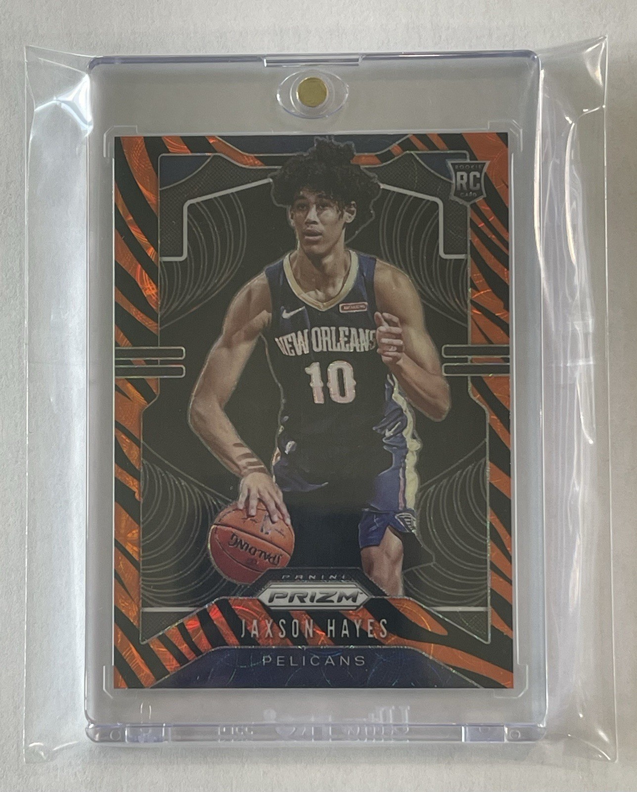 2019-20 PRIZM CHOICE JAXSON HAYES ROOKIE RC TIGER PARALLEL REFRACTOR SSP