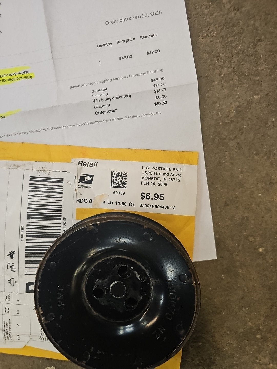 Item photo(s) from verified buyer