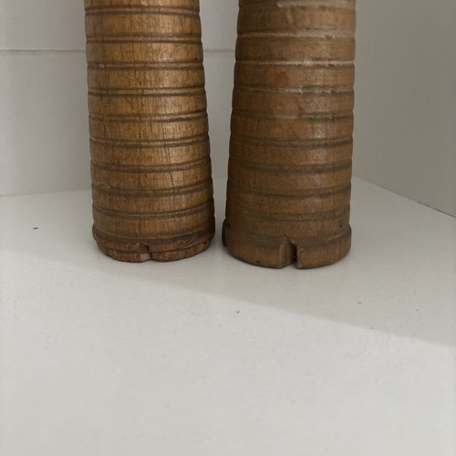 ANTIQUE SILK THREAD BOBBIN|SPOOL. NEW ENGLAND 7-97. SOLID WOOD, CONE SHAPE~LOT 2 - Picture 2 of 8