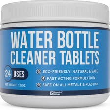 Essential Values Water Bottle Cleaner - Water Bottle Cleaning Tablets & Reservoi
