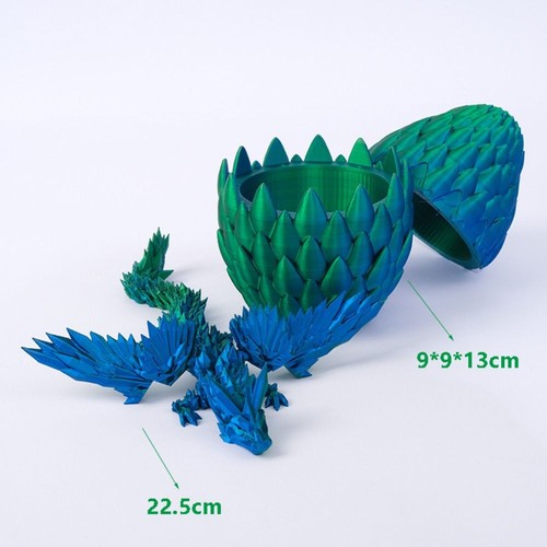 3D Printed Dragon Eggs Dragon Inside Ornament Figurine Dragon Toy Kids Gift - Picture 2 of 11